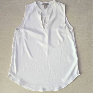 H&M Sleeveless Blouse - White - Size 2